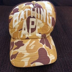 Ultra rare 05-06 gold BAPE  Cap 100% Authentic